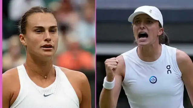 Pictured: Aryna Sabalenka and Iga Swiatek
