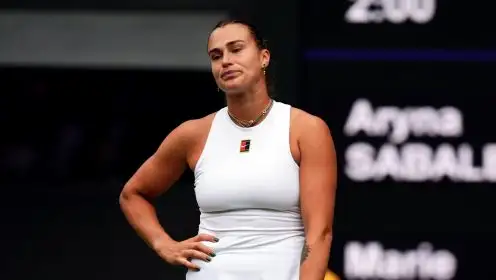 Aryna Sabalenka at Wimbledon