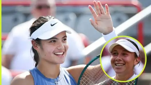 Pictured: Emma Raducanu and Amanda Anisimova