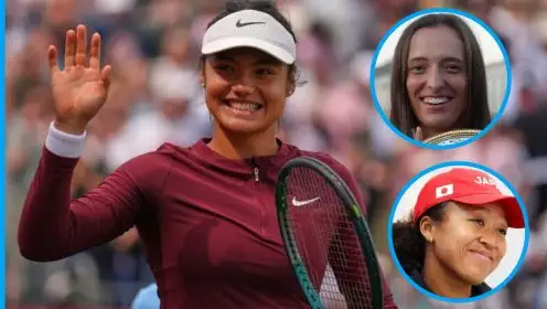 Emma Raducanu, Iga Swiatek, and Naomi Osaka.