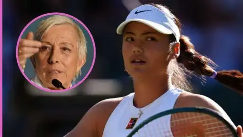 Emma Raducanu and Martina Navratilova.
