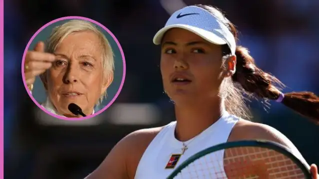 Emma Raducanu and Martina Navratilova.