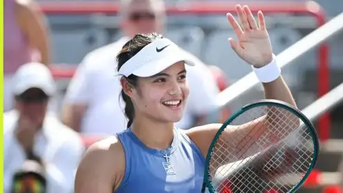 Emma Raducanu celebrates