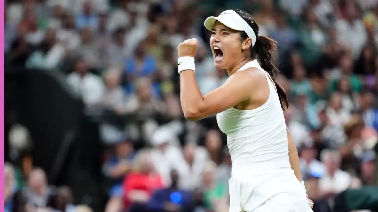 Emma Raducanu roars at Wimbledon