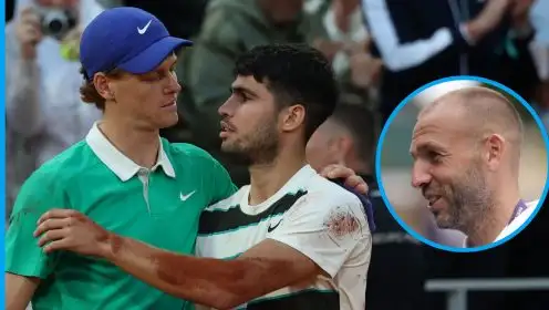 Jannik Sinner, Carlos Alcaraz and Dan Evans