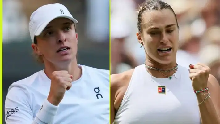 Pictured: Iga Swiatek and Aryna Sabalenka