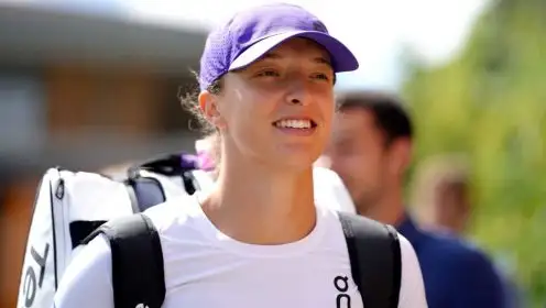 A smiling Iga Swiatek