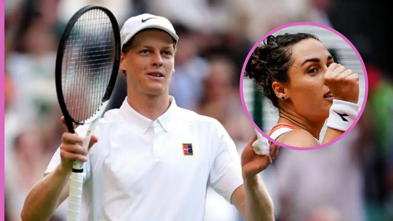 Jannik Sinner and Martina Trevisan.