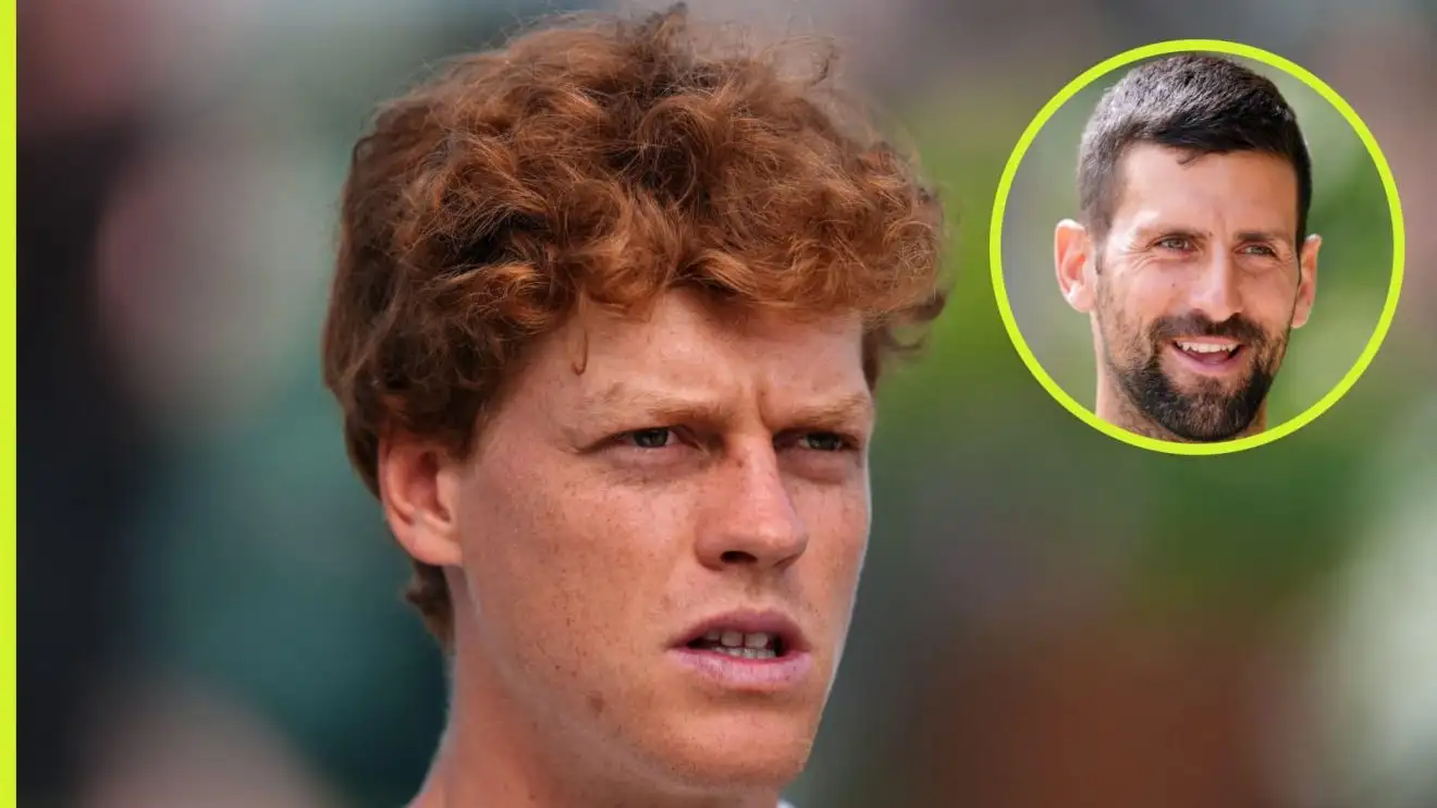 Pictured: Jannik Sinner and Novak Djokovic