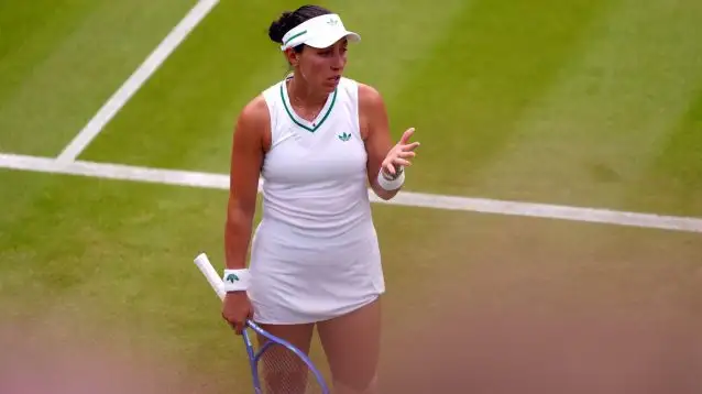 Pictured: Jessica Pegula during a match.