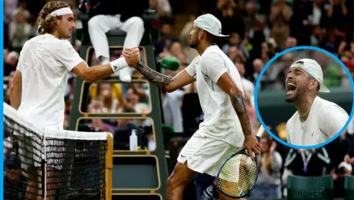 Stefanos Tsitsipas and Nick Kyrgios