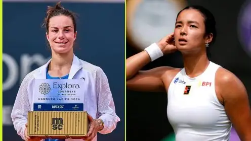 Pictured: Lois Boisson and Alex Eala