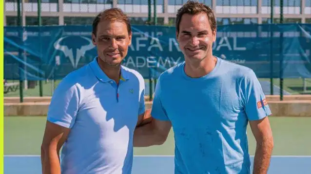 Rafael Nadal and Roger Federer