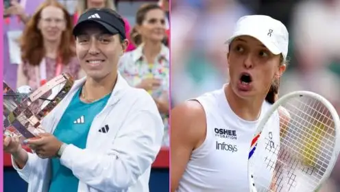 L-R: Jessica Pegula and Iga Swiatek.