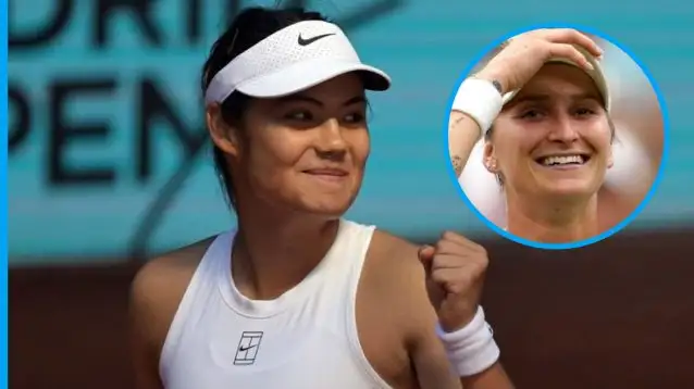 Emma Raducanu and Marketa Vondrousova.