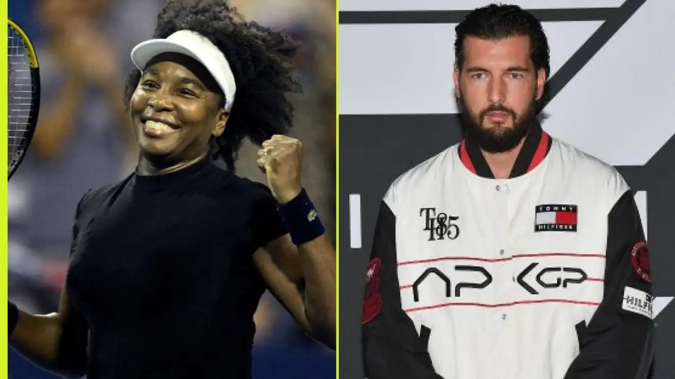 L-R: Venus Williams and fiance Andrea Preti.