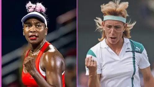 L-R: Venus Williams and Martina Navratilova.