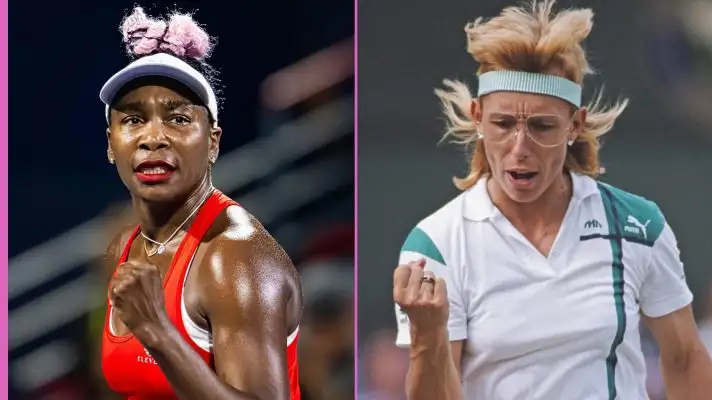 L-R: Venus Williams and Martina Navratilova.