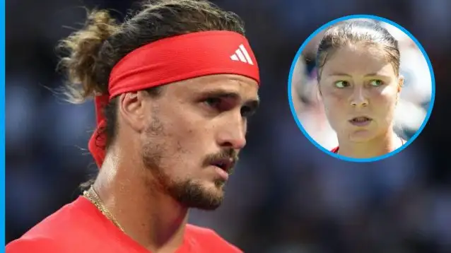 Alexander Zverev and Dinara Safina.