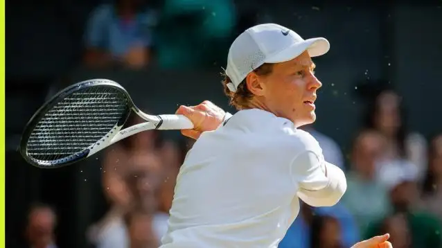 Jannik Sinner at Wimbledon