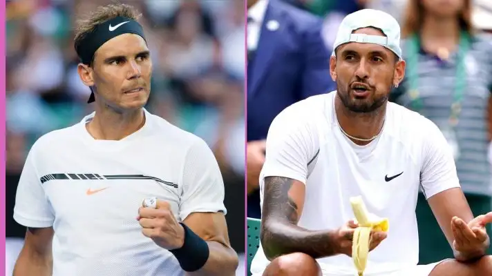 Rafa Nadal and Nick Kyrgios