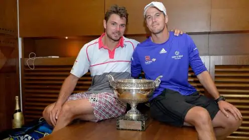 Magnus Norman alongside Stan Wawrinka