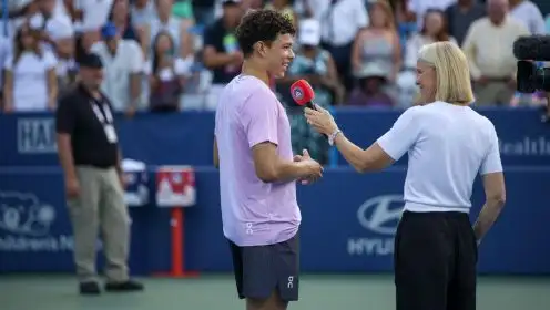 Ben Shelton speaking in Washington