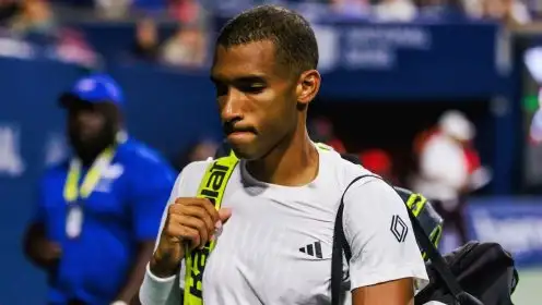 Felix Auger Aliassime leaving Toronto