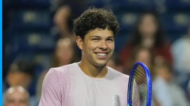 Ben Shelton after his victory