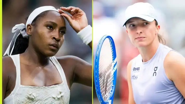 Pictured: Coco Gauff and Iga Swiatek