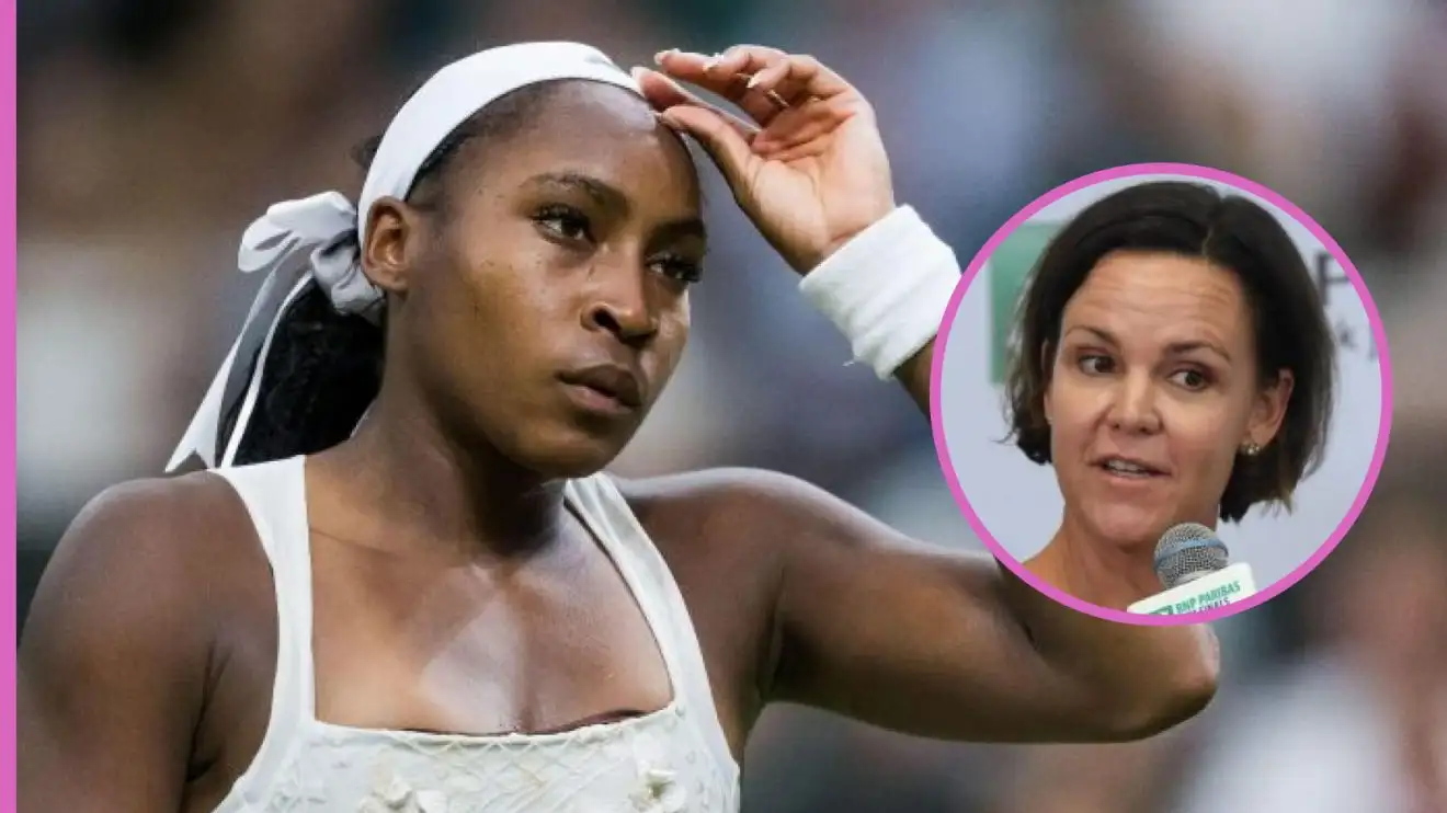 Coco Gauff and Lindsay Davenport.