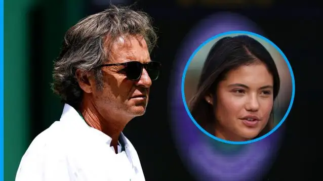 Francisco Roig and Emma Raducanu.