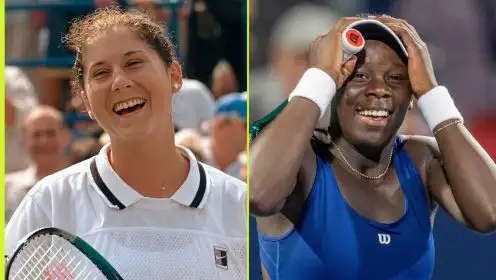 Pictured: Monica Seles and Victoria Mboko
