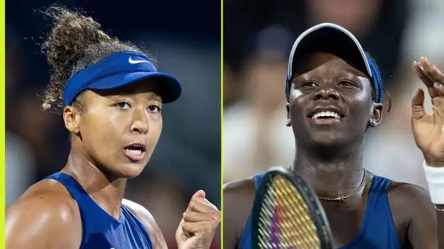 L-R: Naomi Osaka and Victoria Mboko.
