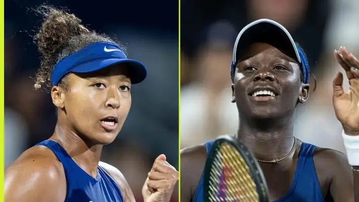 L-R: Naomi Osaka and Victoria Mboko.