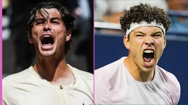 Pictured: Taylor Fritz and Ben Shelton
