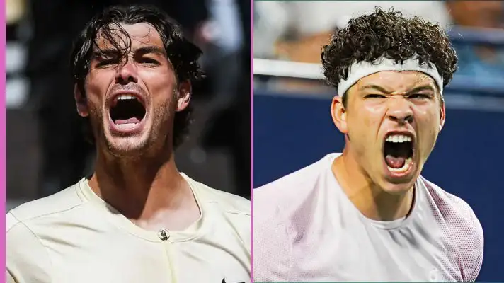 Pictured: Taylor Fritz and Ben Shelton