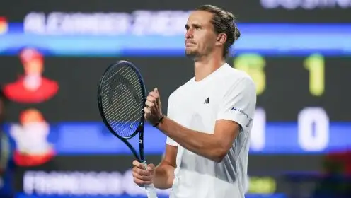 Alexander Zverev with racket