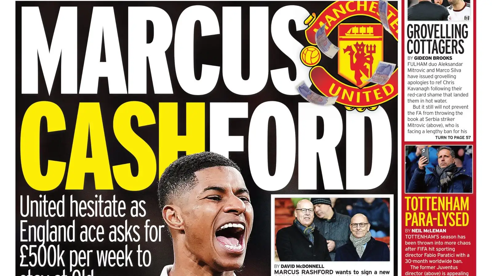 Marcus Rashford rubbished 'complete nonsense' hours before headlines landed