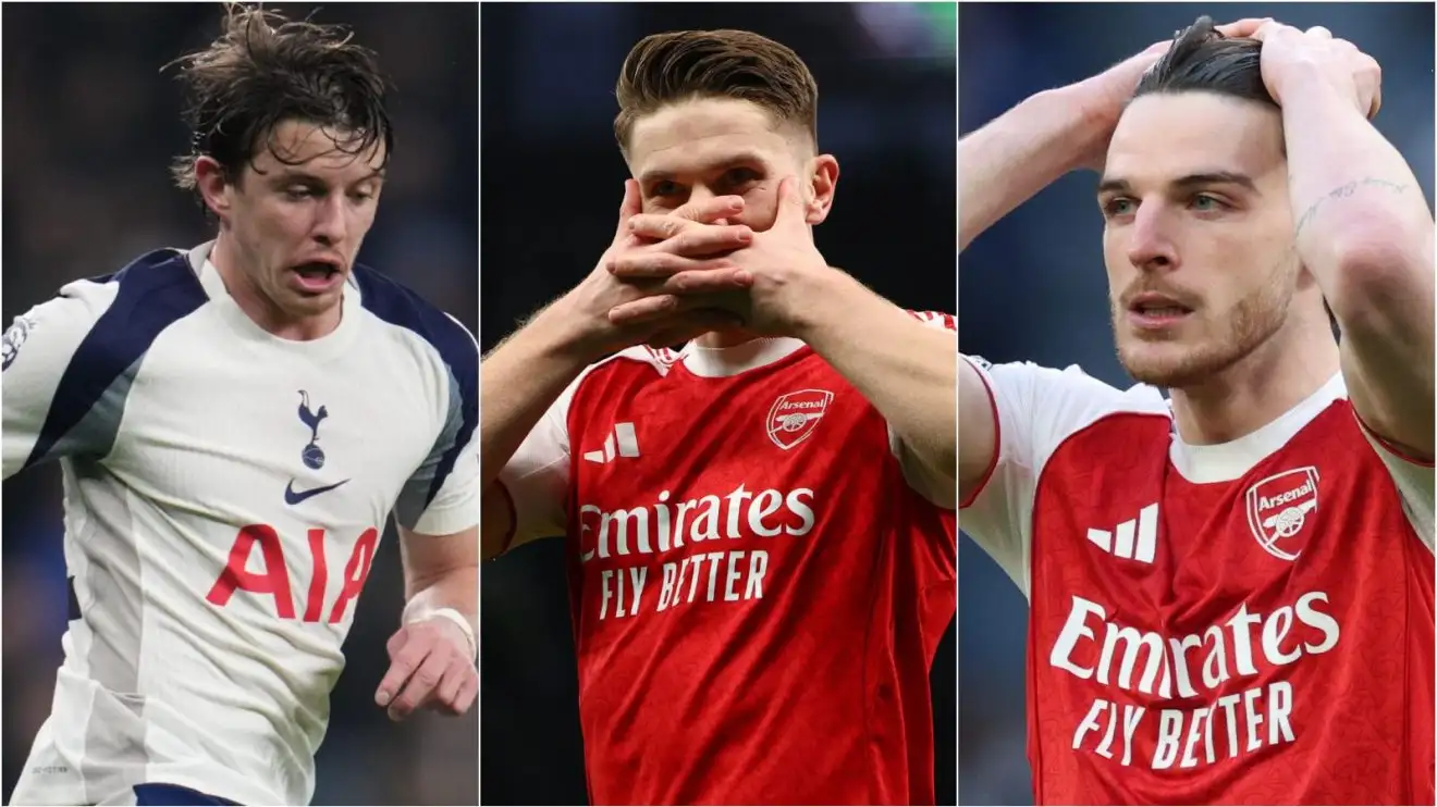 Conor Rice Declan Rice 16 Conclusions from Tottenham 1-4 Arsenal: Bottle, relegation, Rice ...