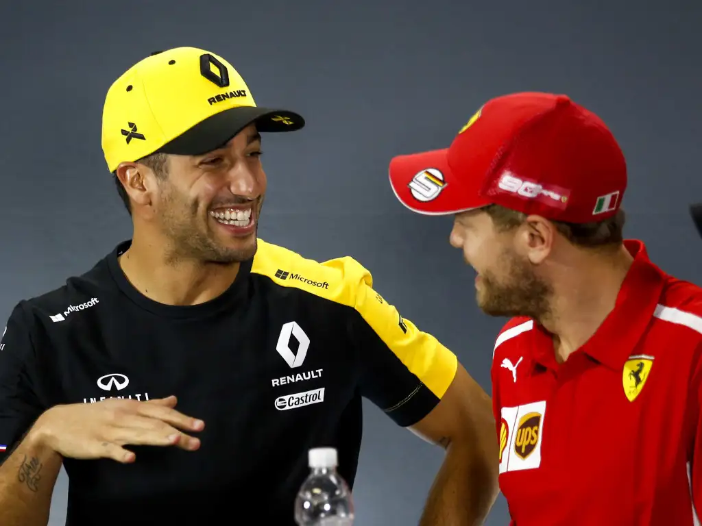 Danny Ric Vettel Rivalry Daniel Ricciardo, Sebastian Vettel open to closed-door races | PlanetF1