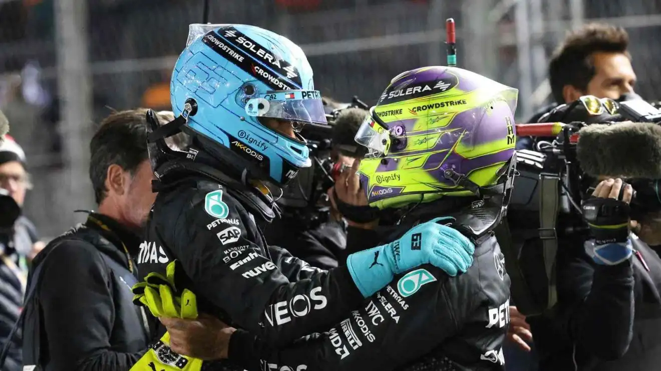 George Russell casts bold prediction after defeating Lewis Hamilton at ...