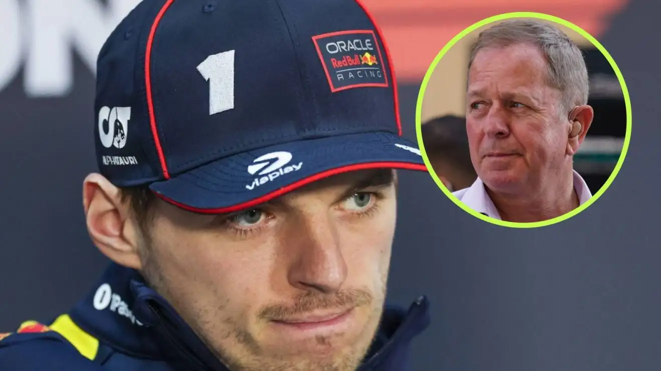 Angry Michelle Max Verstappen's 'angry' gesture in testing caught Martin Brundle's ...
