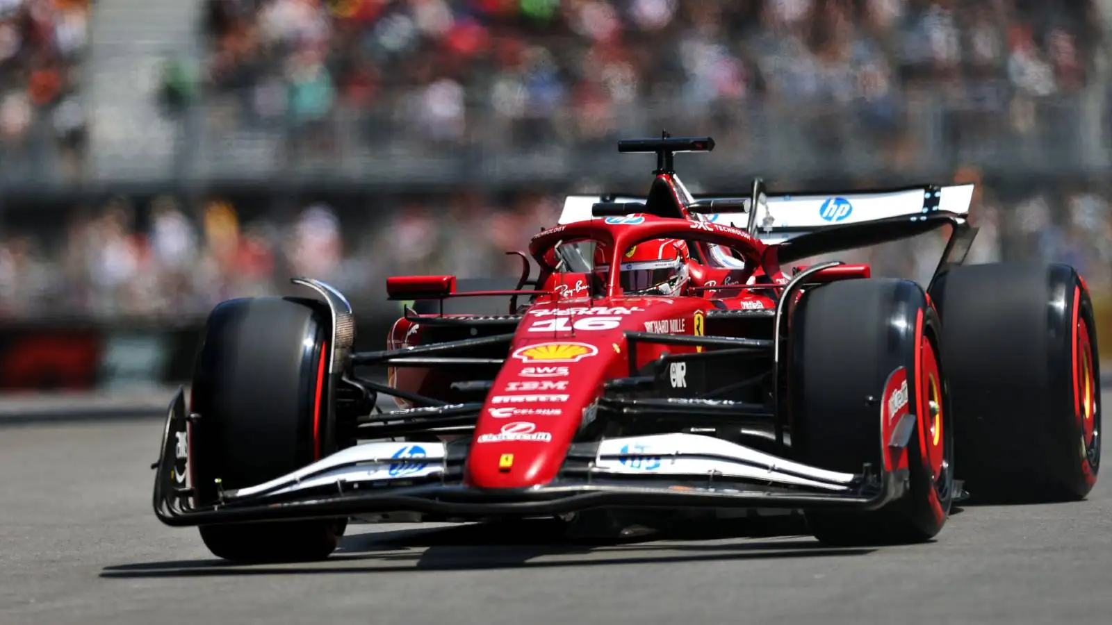 Red flag as Ferrari driver crashes early in practice for Canadian Grand ...