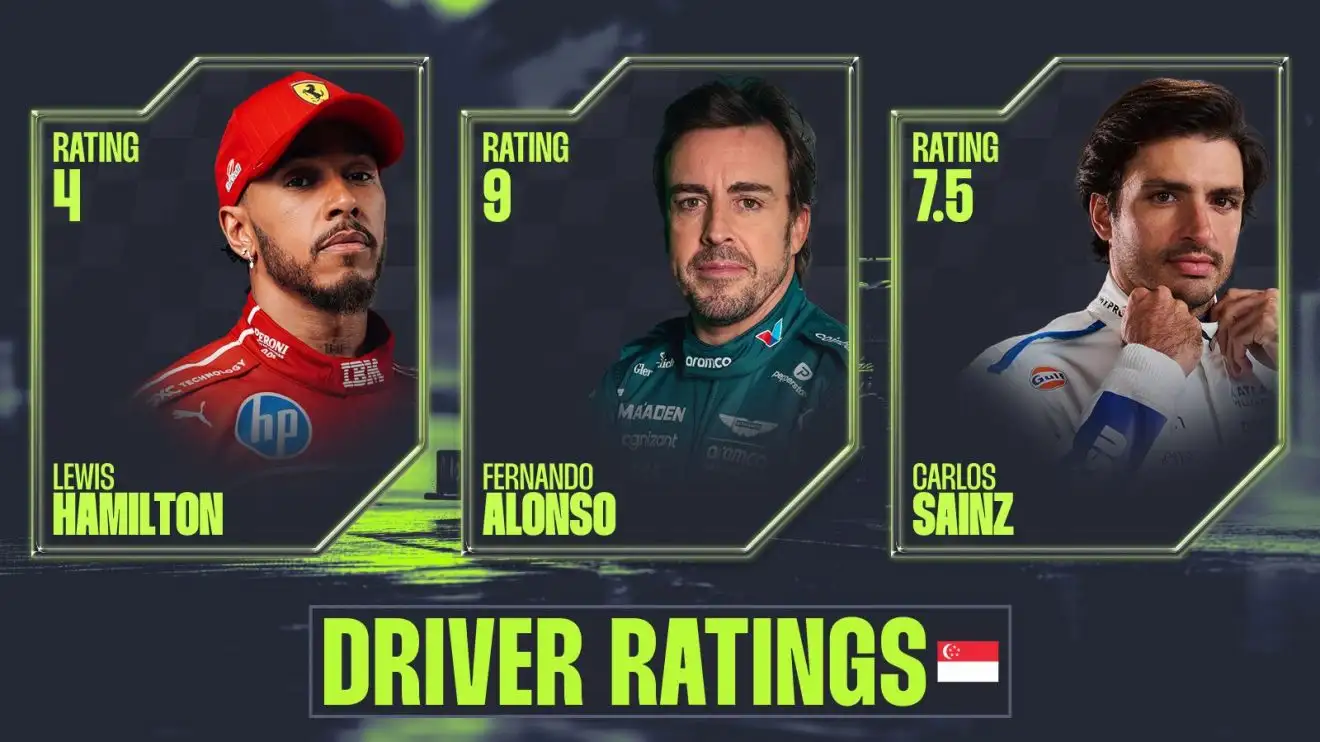 Singapore GP driver ratings: Lewis Hamilton in hot water; resurgent Alonso