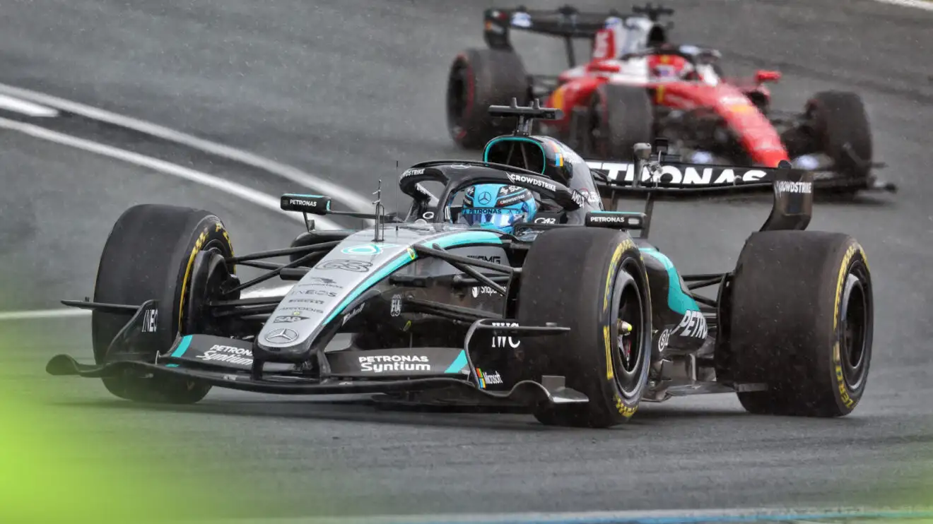 George Red Drop George Russell issues Ferrari warning after Dutch GP Sprint
