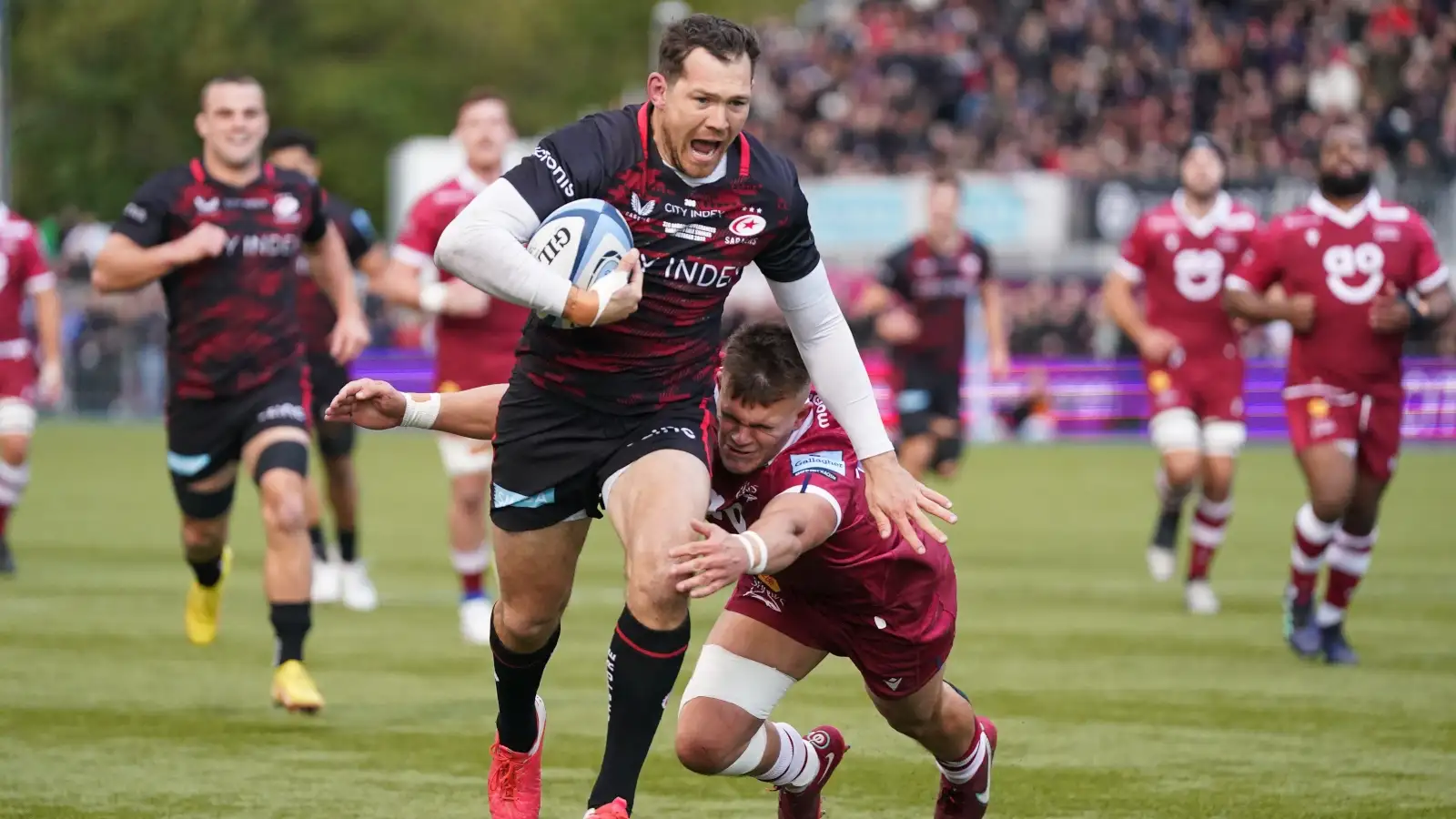 Premiership: Alex Goode shines as Saracens overcome Sale Sharks ...