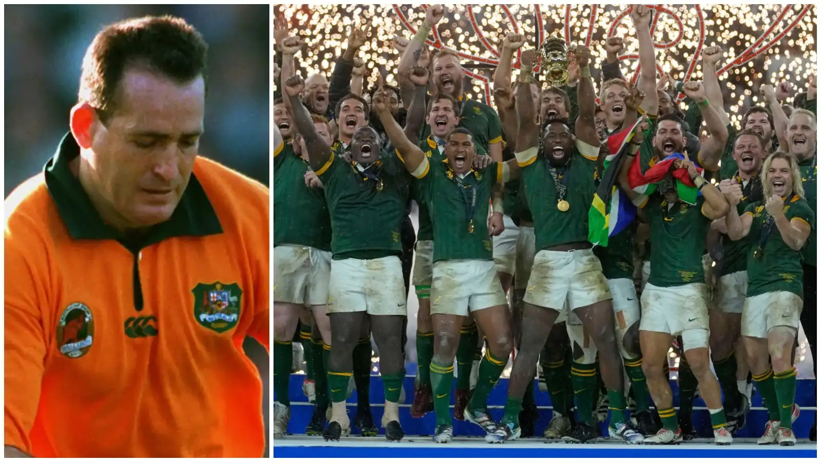 Lot - A Framed & Signed 2002 Wallabies Jersey, David Campese, John Lot - A Framed & Signed 2002 Wallabies Jersey, David Campese, John