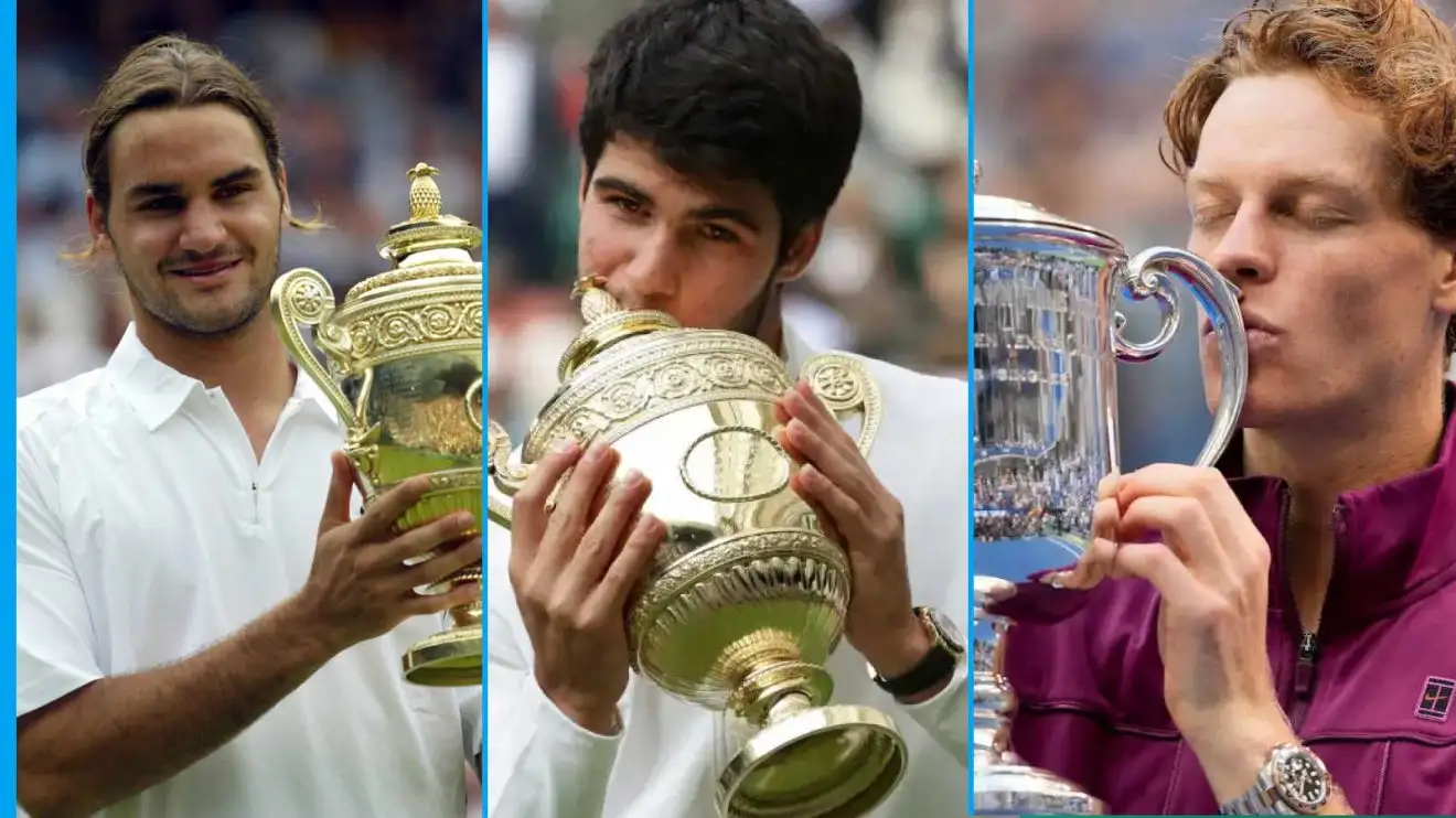 High-Quality Sinner Passes Alcaraz In Big Titles Battle, Federer In Win Rate Moment in 4K High-Quality Sinner Passes Alcaraz In Big Titles Battle, Federer In Win Rate Moment in 4K