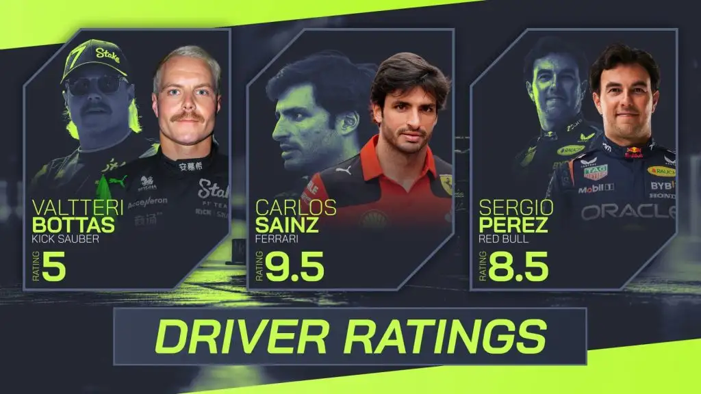 Bahrain Grand Prix driver ratings: A perfect 10, Sainz shines and Bottas flops